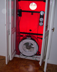 Gebäudethermografie und BlowerDoor: Eingebaute BlowerDoor Gebäudethermografie und BlowerDoor: Eingebaute BlowerDoor